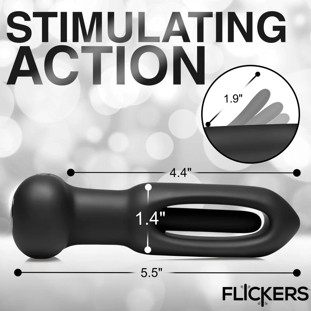 Bum Flick Vibrating And Flicking Silicone Butt Plug With Remote 4 Bum Flick Vibrating And Flicking Silicone Butt Plug With Remote - Image 4