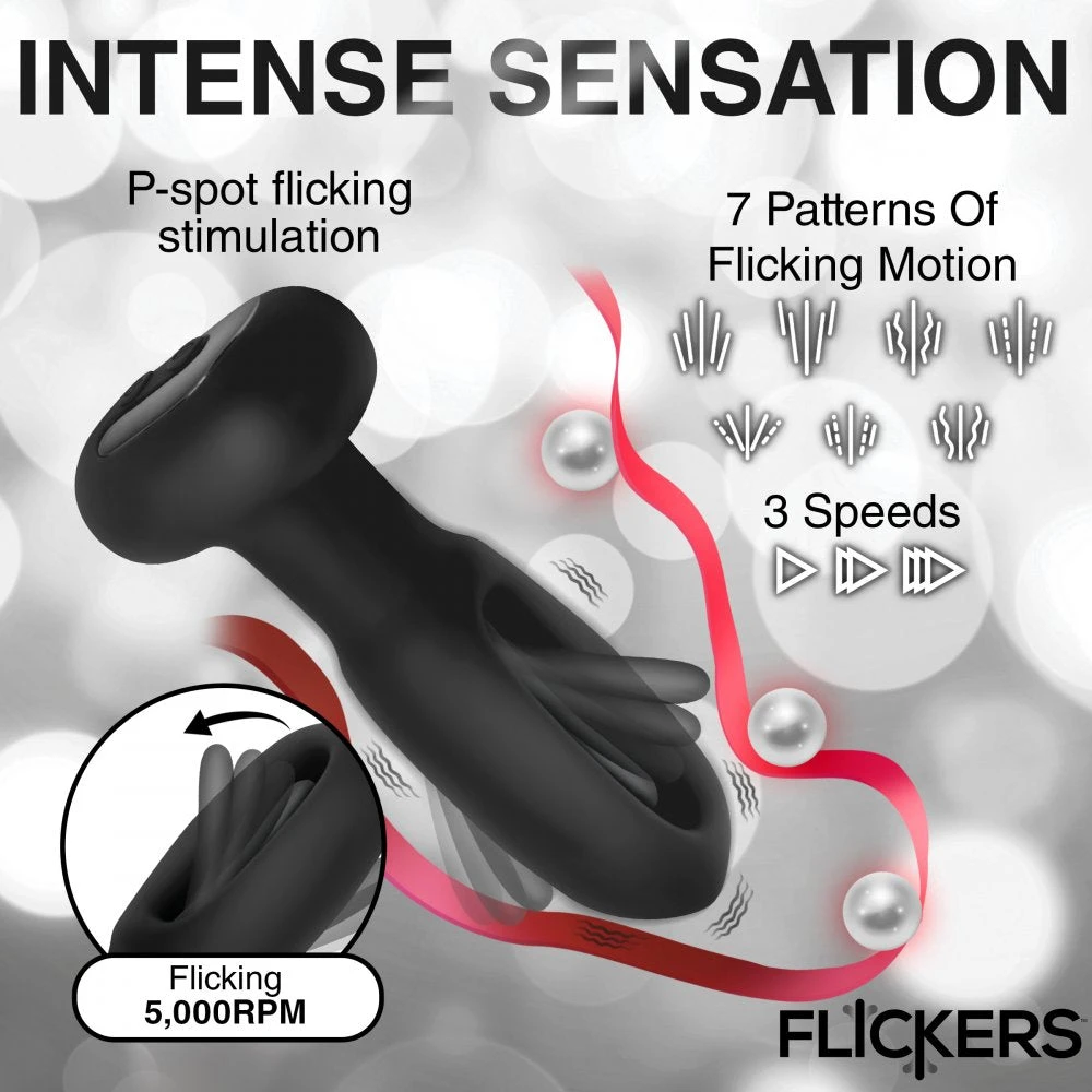 Bum Flick Vibrating And Flicking Silicone Butt Plug With Remote 5 Bum Flick Vibrating And Flicking Silicone Butt Plug With Remote - Image 5