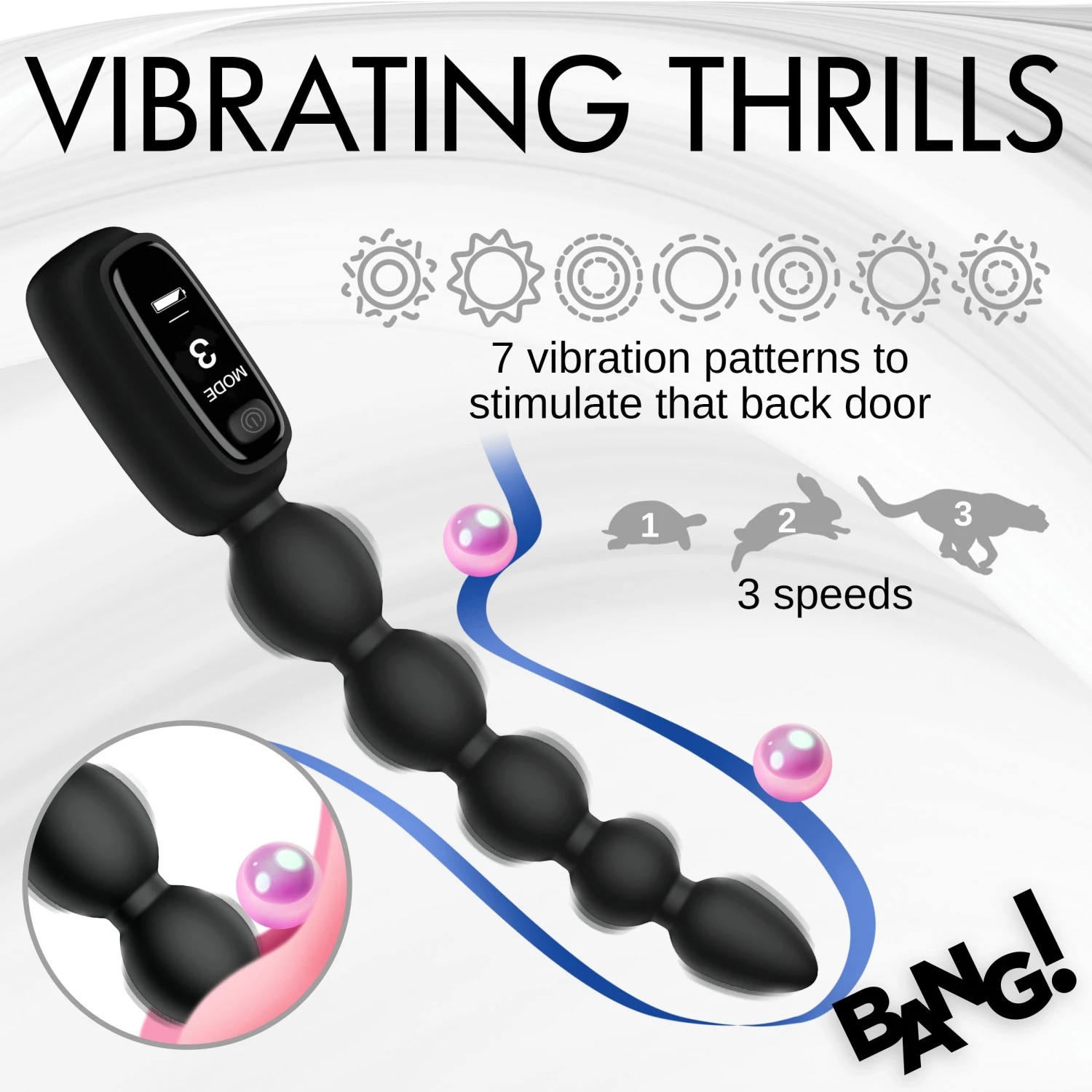 Silicone Anal Beads With Digital Display 3 Silicone Anal Beads With Digital Display - Image 3
