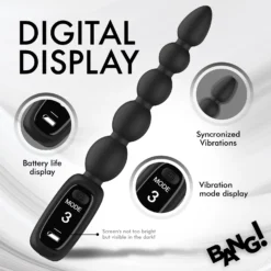Silicone Anal Beads With Digital Display 12 Silicone Anal Beads With Digital Display -Boyz Shop AH448 09