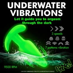 Glow-in-the-Dark Silicone Butt Plug 11 Glow-in-the-Dark Silicone Butt Plug -Boyz Shop AH459 02