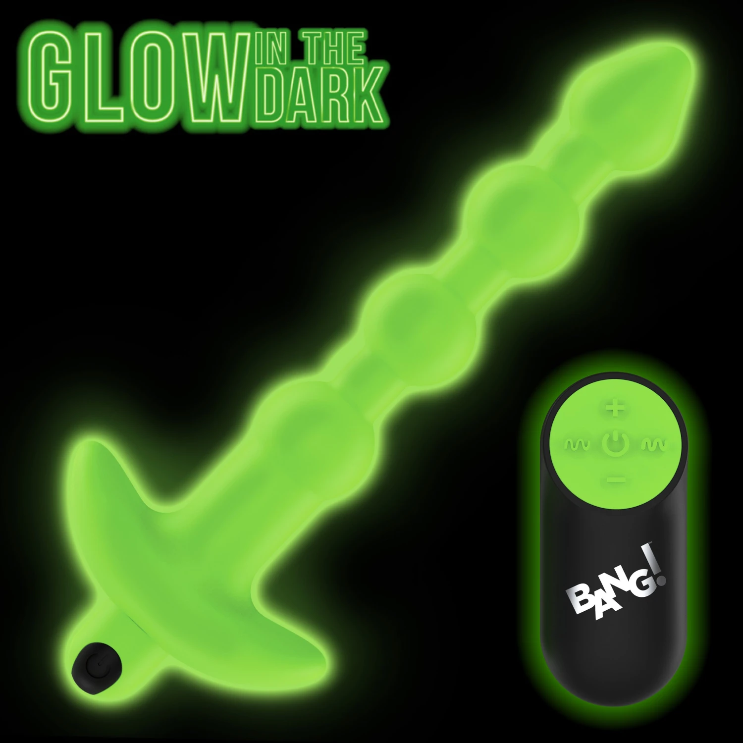 Glow-in-the-Dark Silicone Anal Beads 1 Glow-in-the-Dark Silicone Anal Beads