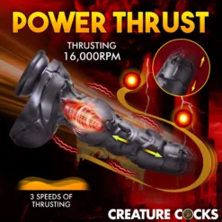 Cyborg Cock Thrusting & Vibrating Silicone Dildo 10 Cyborg Cock Thrusting & Vibrating Silicone Dildo -Boyz Shop AH484 04