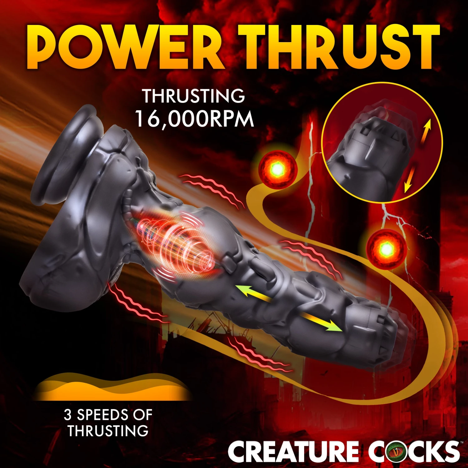 Cyborg Cock Thrusting & Vibrating Silicone Dildo 5 Cyborg Cock Thrusting & Vibrating Silicone Dildo - Image 5