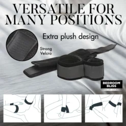 Velvet Plush Wrist To Ankle Cuffs 5 Velvet Plush Wrist To Ankle Cuffs -Boyz Shop AH501 06