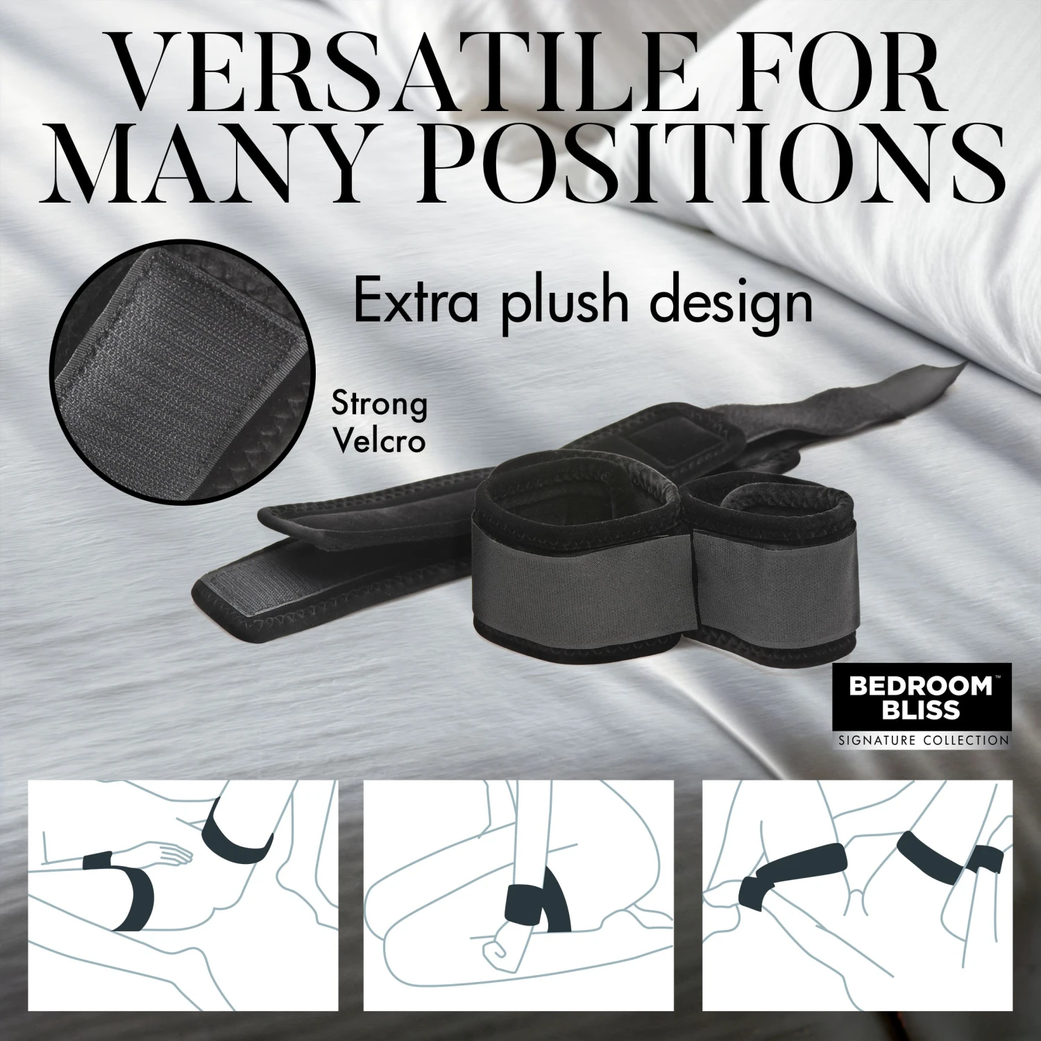 Velvet Plush Wrist To Ankle Cuffs 3 Velvet Plush Wrist To Ankle Cuffs - Image 3