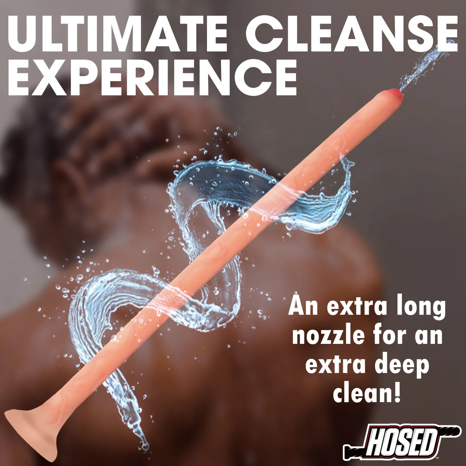 19" Uncircumcised Slim Silicone Enema Hose 2 19" Uncircumcised Slim Silicone Enema Hose - Image 2