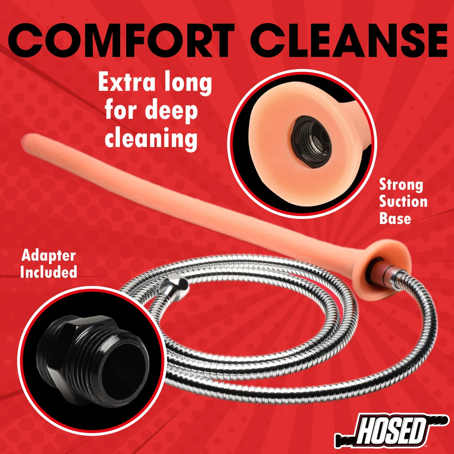 19" Uncircumcised Slim Silicone Enema Hose 5 19" Uncircumcised Slim Silicone Enema Hose - Image 5