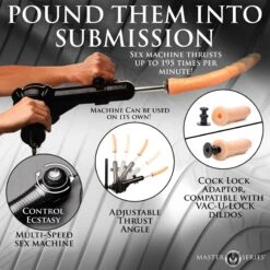 Master Series Throne Deluxe Adjustable Sling With Sex Machine -Boyz Shop AH515 06