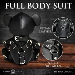 Master Series Gimp Teddy Bear 12 Master Series Gimp Teddy Bear -Boyz Shop AH521 Black 04