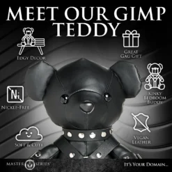 Master Series Gimp Teddy Bear 14 Master Series Gimp Teddy Bear -Boyz Shop AH521 Black 05