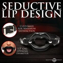 Master Series Juicy Lips Silicone Open Mouth Gag 10 Master Series Juicy Lips Silicone Open Mouth Gag -Boyz Shop AH540 Black 05 v2
