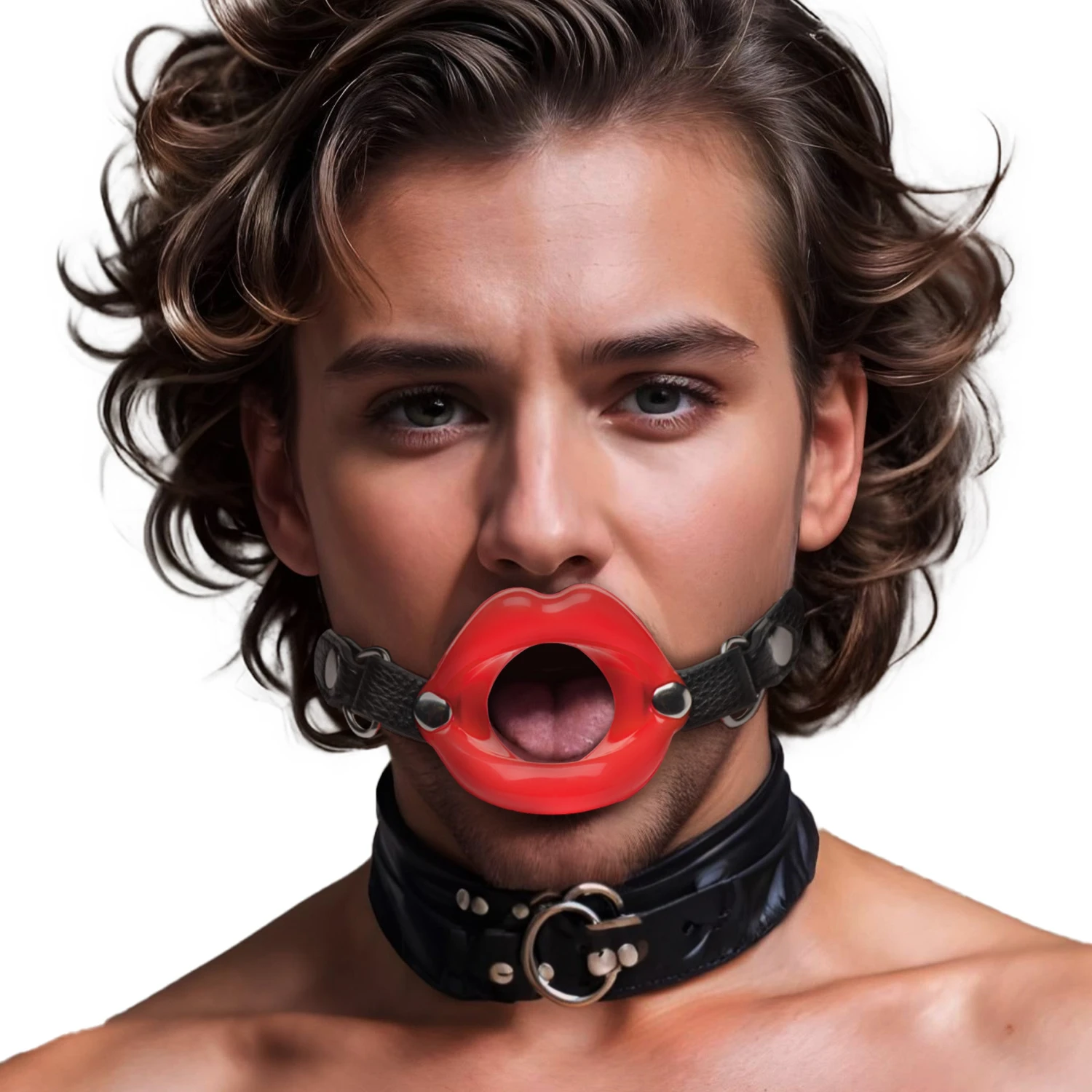 Master Series Juicy Lips Silicone Open Mouth Gag 1 Master Series Juicy Lips Silicone Open Mouth Gag