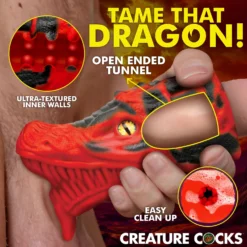 Dragon Tamer Silicone Stroker 9 Dragon Tamer Silicone Stroker -Boyz Shop AH541 RED 01