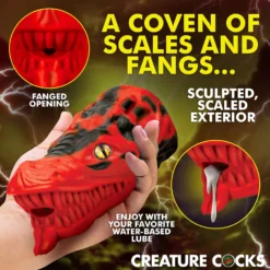 Dragon Tamer Silicone Stroker 10 Dragon Tamer Silicone Stroker -Boyz Shop AH541 RED 02