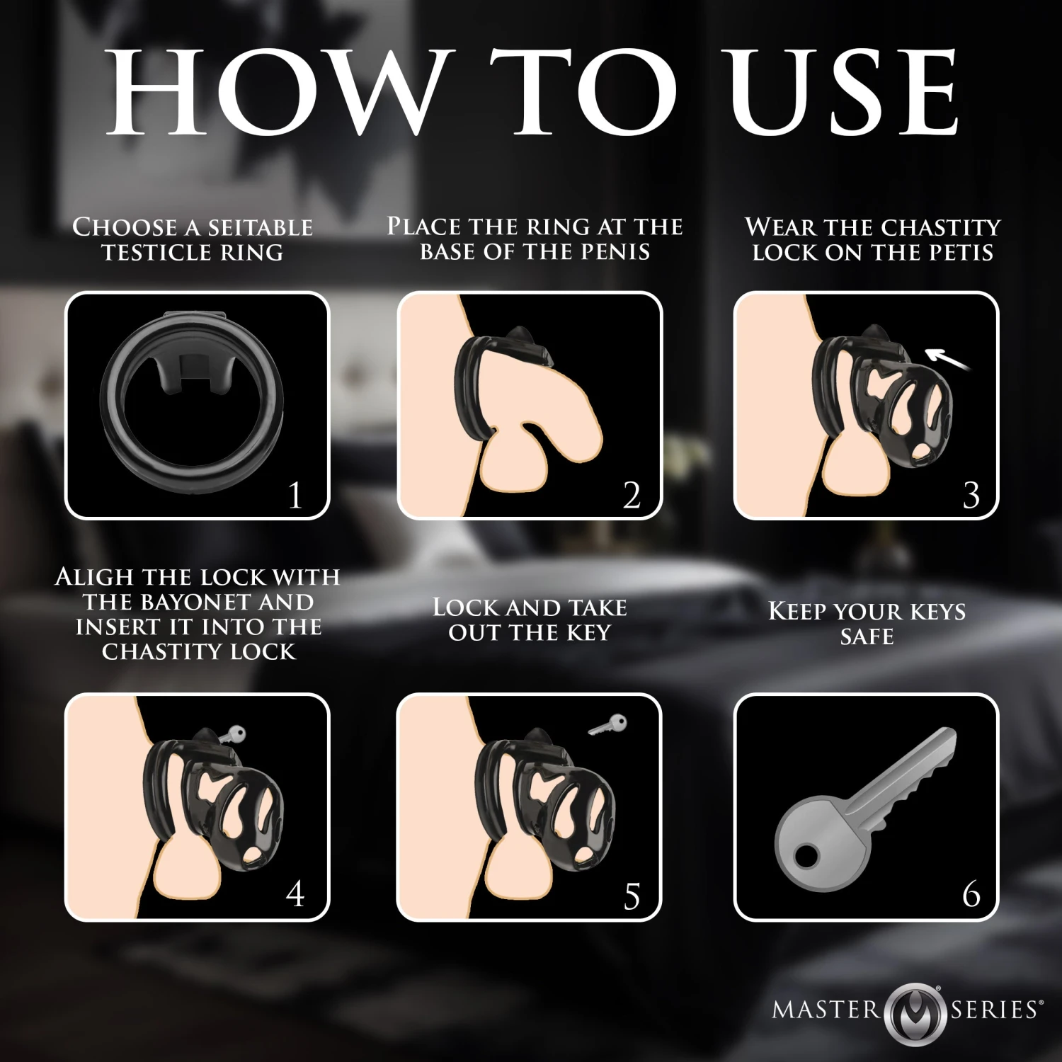 Master Series Hard Stop Chastity Cage 5 Master Series Hard Stop Chastity Cage - Image 5