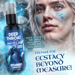 Deep Throat Spearmint Numbing Spray 8 Deep Throat Spearmint Numbing Spray -Boyz Shop AH581 SPEAR 02 M
