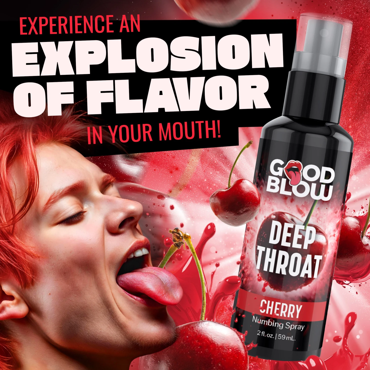 Deep Throat Cherry Numbing Spray 2 Deep Throat Cherry Numbing Spray - Image 2