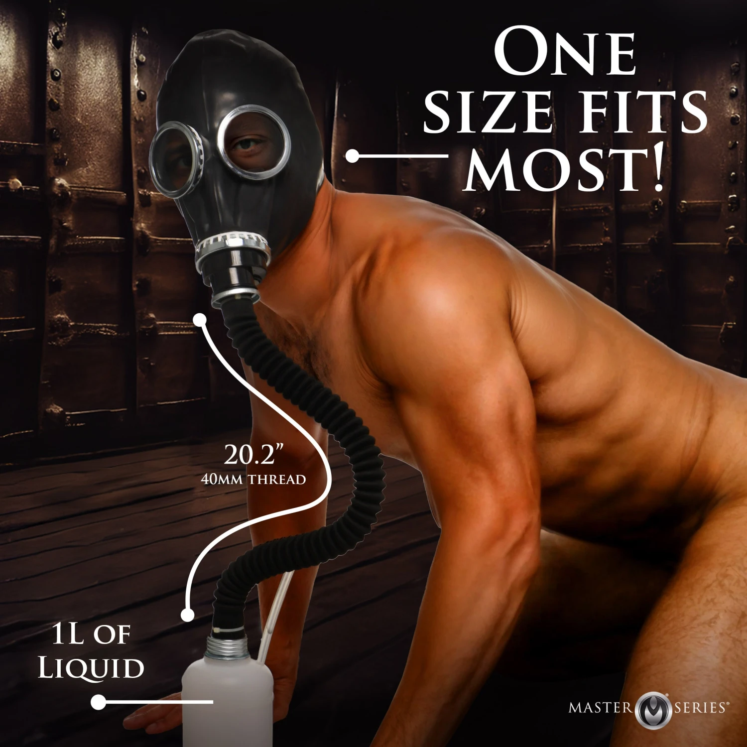 Master Series Dark Inhaler Gas Mask With Bottle 4 Master Series Dark Inhaler Gas Mask With Bottle - Image 4