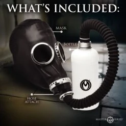 Master Series Dark Inhaler Gas Mask With Bottle 10 Master Series Dark Inhaler Gas Mask With Bottle -Boyz Shop AH600 05