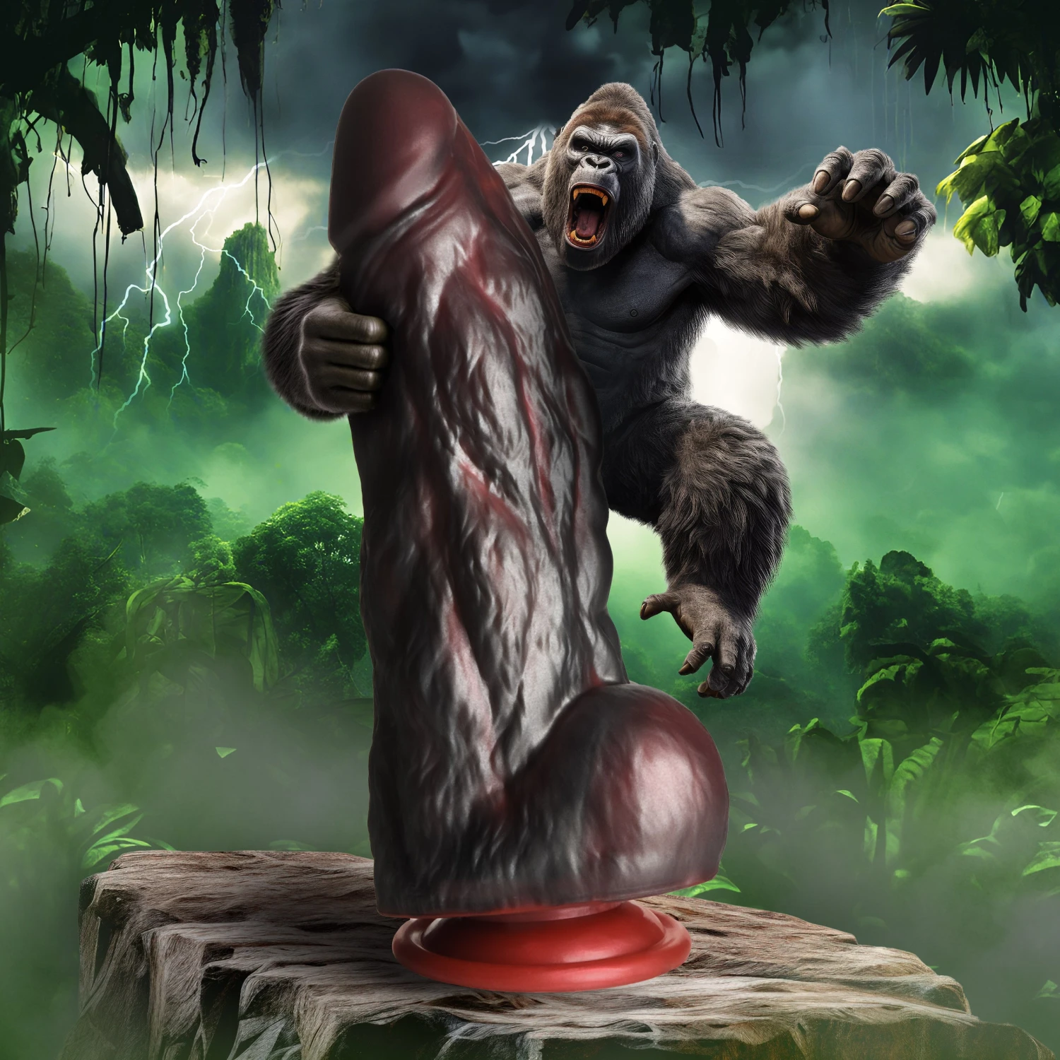 King Kong Silicone Dildo 1 King Kong Silicone Dildo
