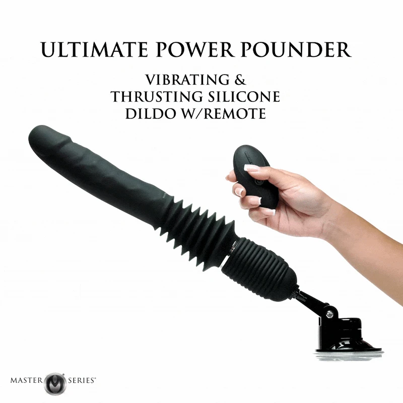 Ultimate Power Pounder Vibrating & Thrusting Silicone Dildo W/ Remote 2 Ultimate Power Pounder Vibrating & Thrusting Silicone Dildo W/ Remote - Image 2