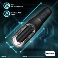 Pleasure Grip Sucking & Vibrating Masturbator -Boyz Shop AH608 03