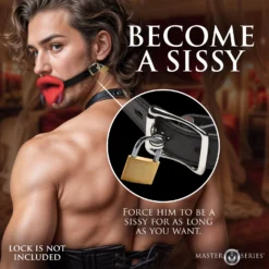 Master Series Vibrating Sissy Mouth Gag -Boyz Shop AH611 M 03