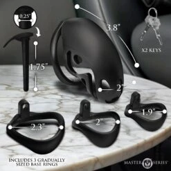 Master Series Captor Chastity Cage -Boyz Shop AH622 03