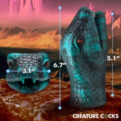 Serpentine Stroker Silicone Masturbator 11 Serpentine Stroker Silicone Masturbator -Boyz Shop AH629 Green 03