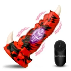 Red Talon Vibrating Silicone Dildo -Boyz Shop AH637 AMZN MAIN