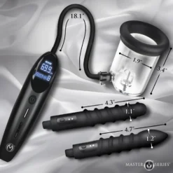 Master Series Rosebud Driller Deluxe Set Vibrating Silicone Rosebud Pump 10 Master Series Rosebud Driller Deluxe Set Vibrating Silicone Rosebud Pump -Boyz Shop AH642 04