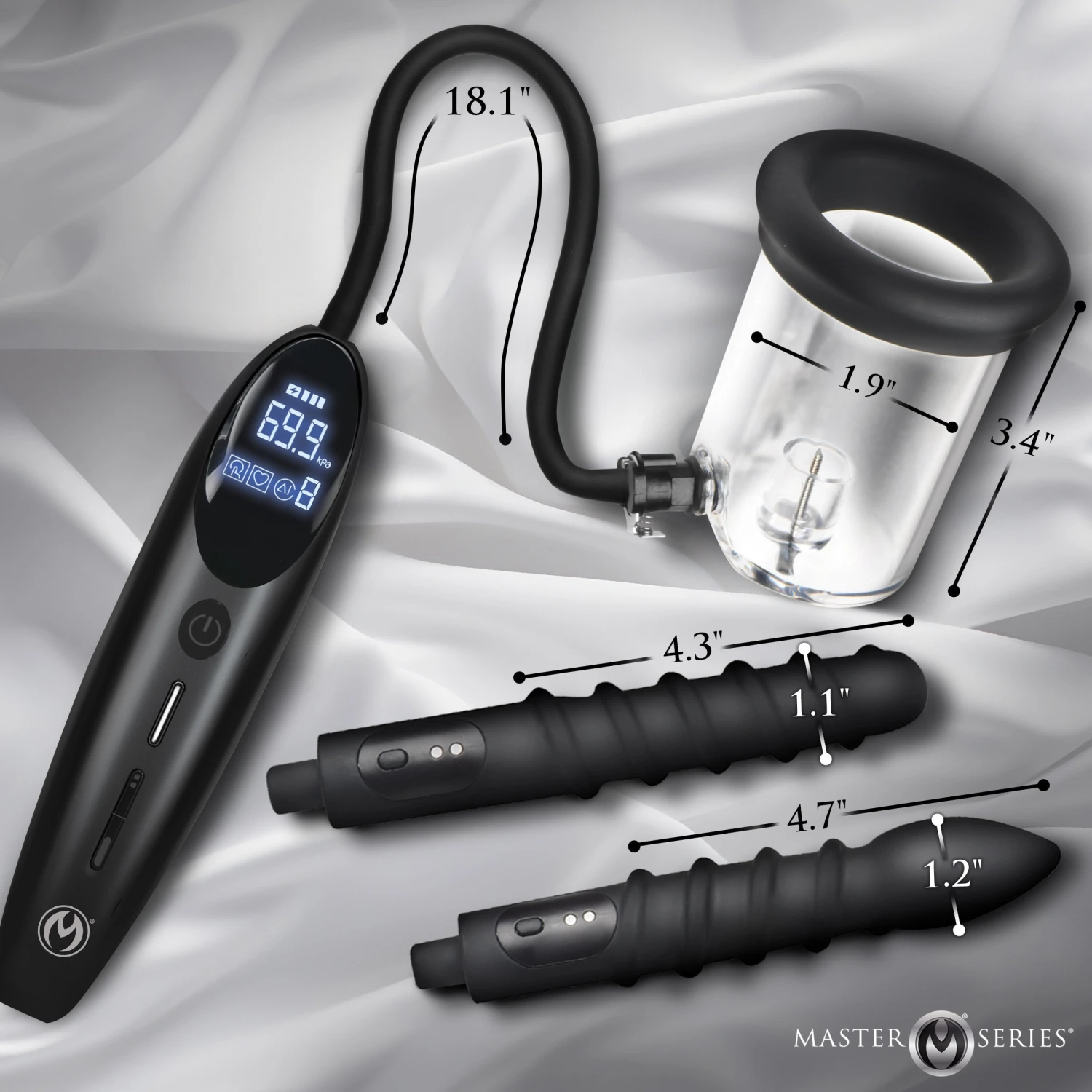 Master Series Rosebud Driller Deluxe Set Vibrating Silicone Rosebud Pump 5 Master Series Rosebud Driller Deluxe Set Vibrating Silicone Rosebud Pump - Image 5