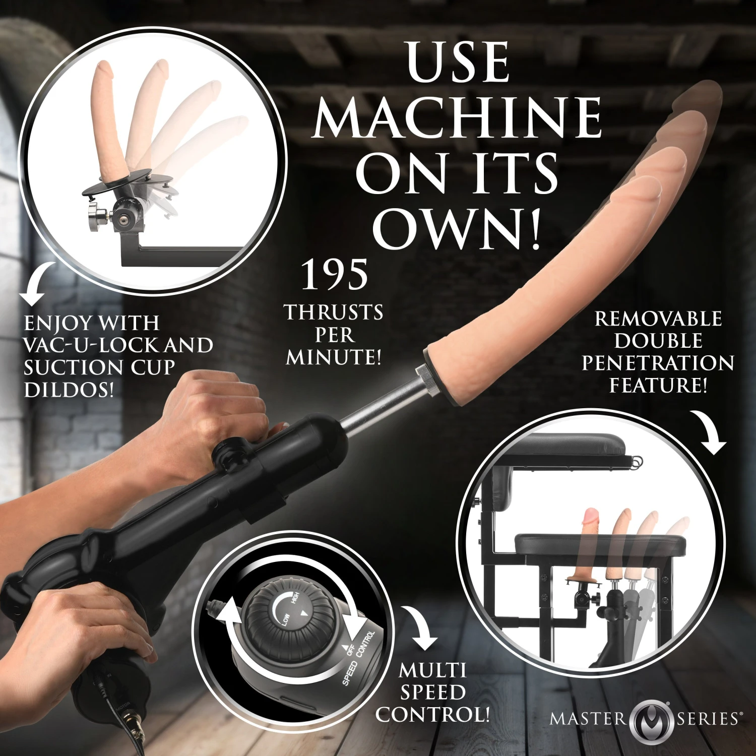 Master Series Enforcer Chair With Sex Machine 5 Master Series Enforcer Chair With Sex Machine - Image 5