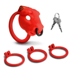 Master Series Bull Chastity Cage 11 Master Series Bull Chastity Cage -Boyz Shop AH664 Red AMZN MAIN