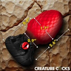 Eye Of The Dragon Silicone Butt Plug 9 Eye Of The Dragon Silicone Butt Plug -Boyz Shop AH673 RED 02