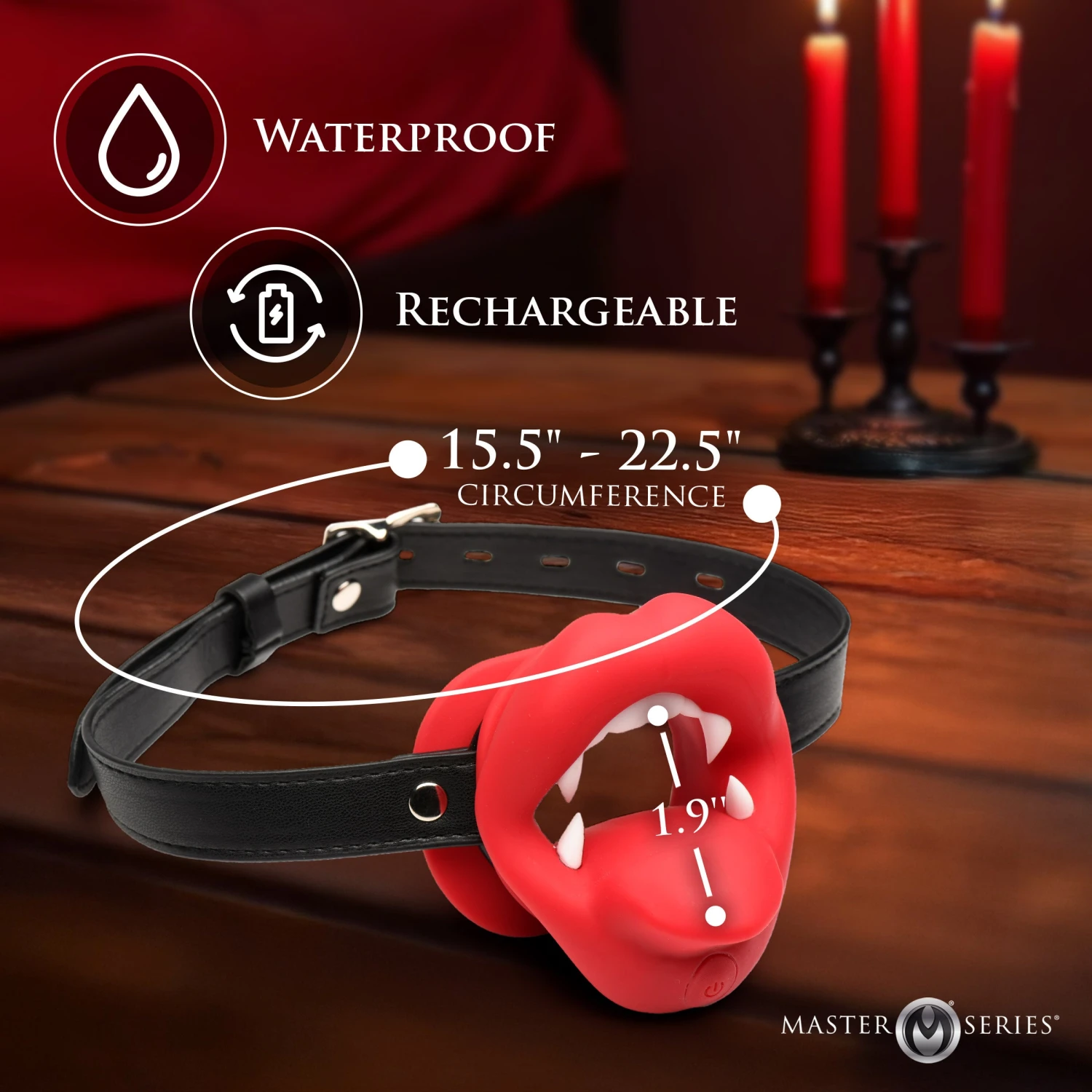 Master Series Vampire Vibrating Mouth Gag 2 Master Series Vampire Vibrating Mouth Gag - Image 2
