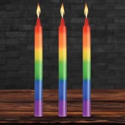 Master Series 3pk Pride Candles Rainbow Drip Candle 5 Master Series 3pk Pride Candles Rainbow Drip Candle -Boyz Shop AH696 STD MAIN