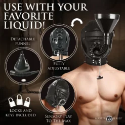 Master Series Degraded Sensory Deprivation Hood With Funnel 8 Master Series Degraded Sensory Deprivation Hood With Funnel -Boyz Shop AH697 02