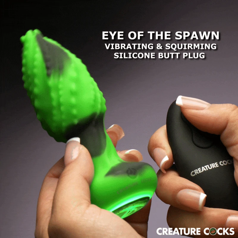 Eye Of The Spawn Vibrating & Squirming Silicone Butt Plug 2 Eye Of The Spawn Vibrating & Squirming Silicone Butt Plug - Image 2