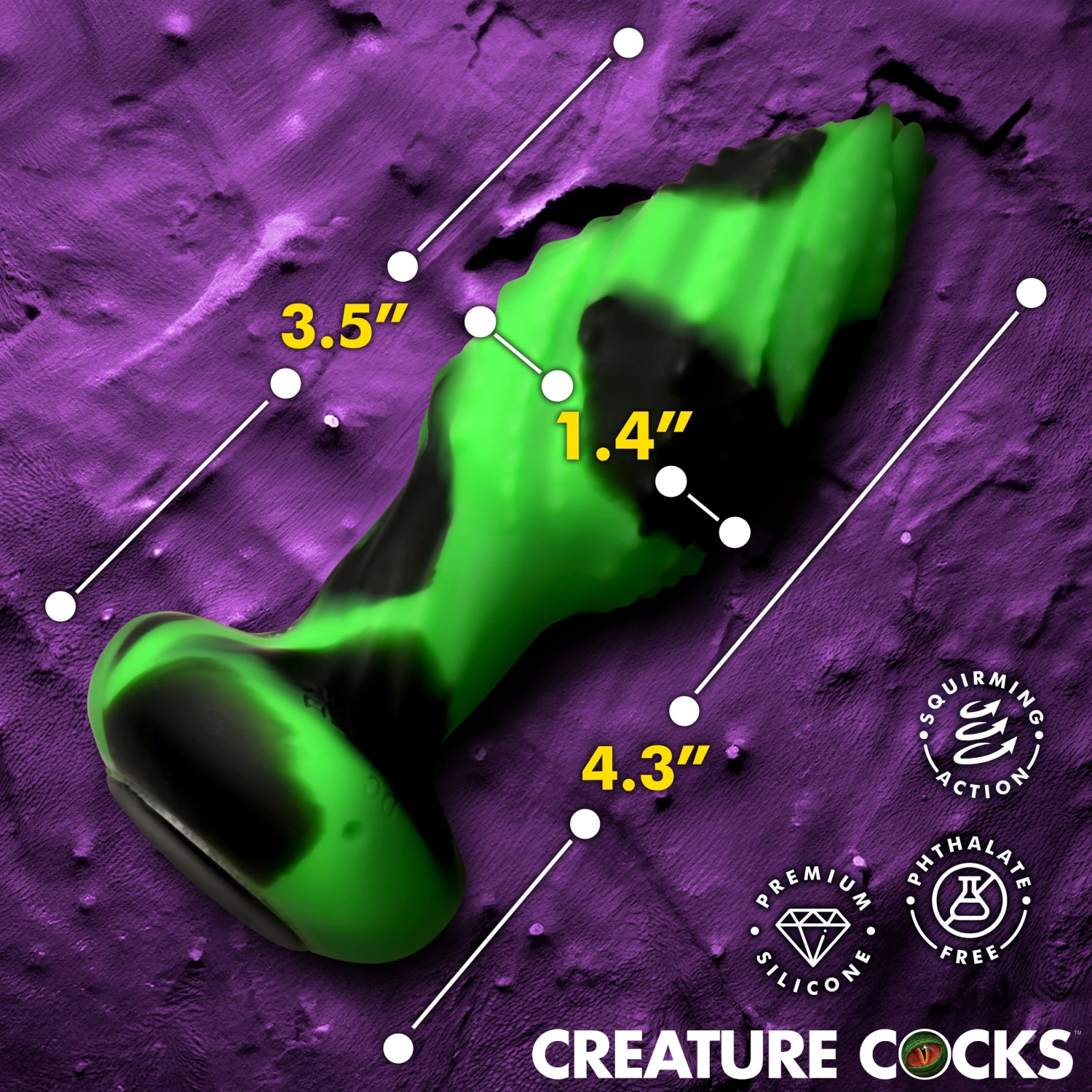 Eye Of The Spawn Vibrating & Squirming Silicone Butt Plug 5 Eye Of The Spawn Vibrating & Squirming Silicone Butt Plug - Image 5