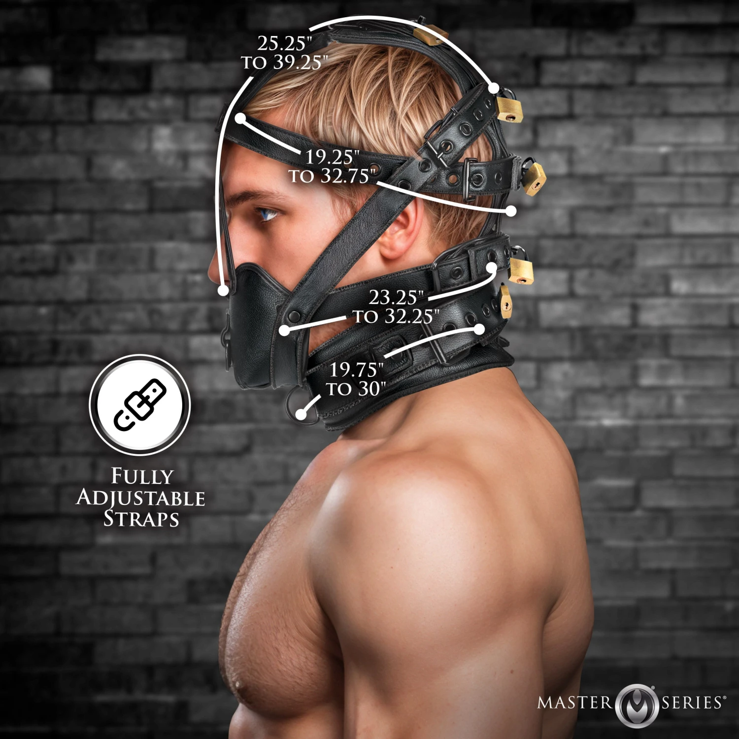Lockable Head Harness With Muzzle 3 Lockable Head Harness With Muzzle - Image 3