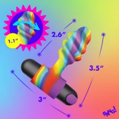 Vibrating Rainbow Butt Plug -Boyz Shop AH708 03 9eba0dff f027 4512 8928 a4983c1a214a