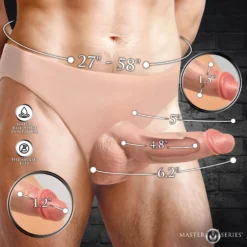 Master Series Hollow Silicone Harness 7 Master Series Hollow Silicone Harness -Boyz Shop AH721 03