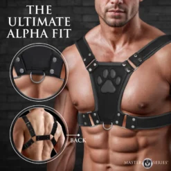 Master Series Alpha Pup Bulldog Harness 10 Master Series Alpha Pup Bulldog Harness -Boyz Shop AH756 Black 01