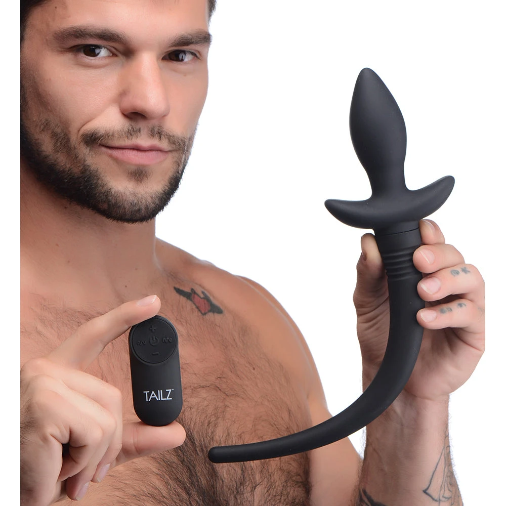 Remote Control Wagging And Vibrating Puppy Tail Anal Plug 2 Remote Control Wagging And Vibrating Puppy Tail Anal Plug - Image 2
