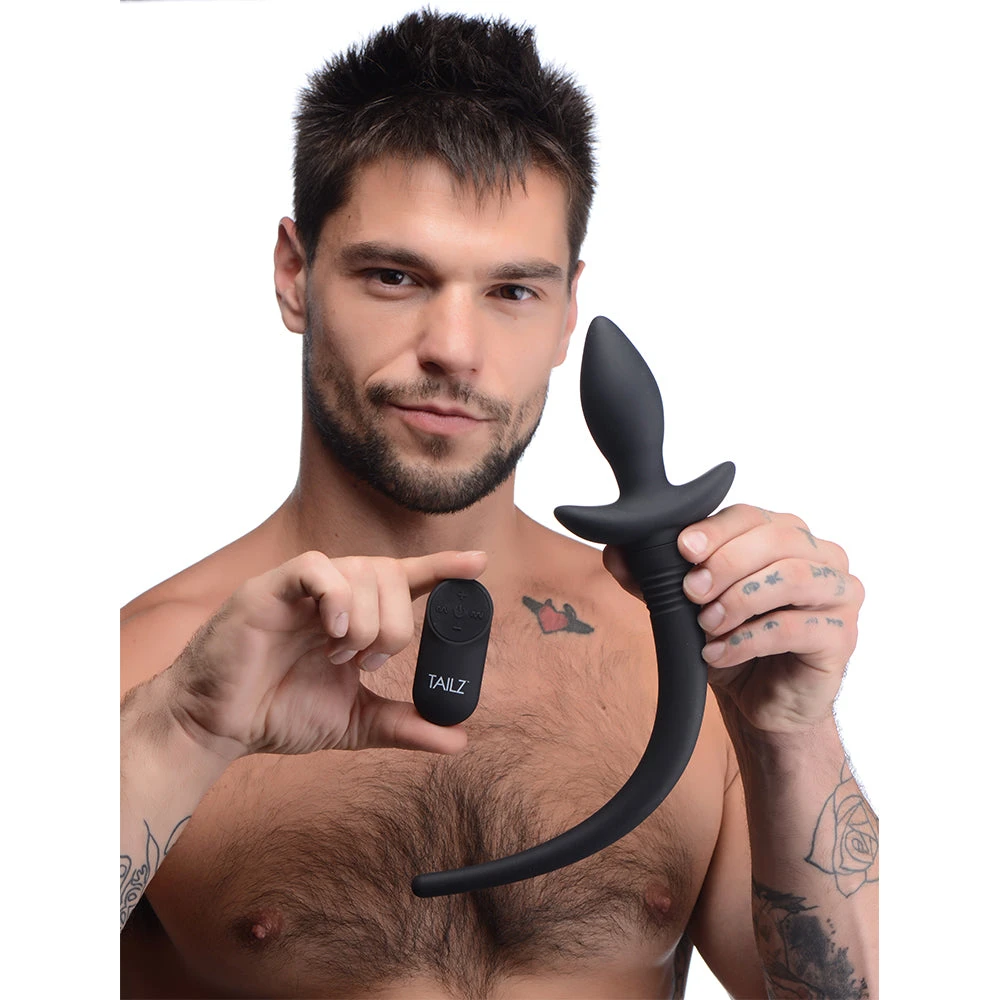 Remote Control Wagging And Vibrating Puppy Tail Anal Plug 4 Remote Control Wagging And Vibrating Puppy Tail Anal Plug - Image 4
