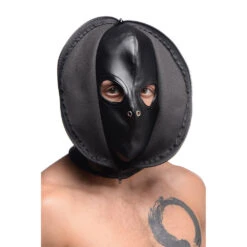 Master Series Zip Front Bondage Hood