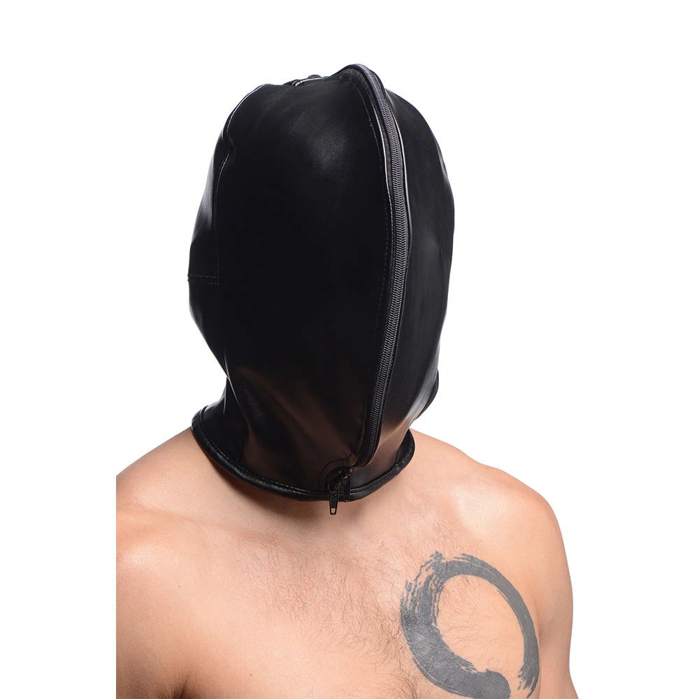 Master Series Zip Front Bondage Hood 2 Master Series Zip Front Bondage Hood - Image 2