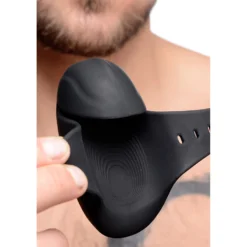 8X Vibrating Silicone Penis Head Stimulator 9 8X Vibrating Silicone Penis Head Stimulator -Boyz Shop BS AG742 Male Model 002